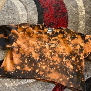 i love this shirt. i loved it before the bleach but it’s 10x cuter now